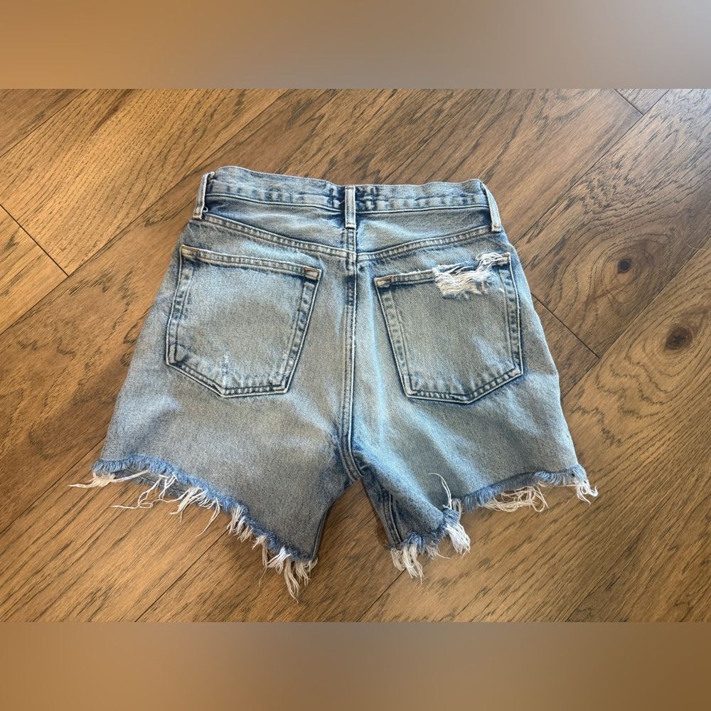 Agolde Riley High Rise Shorts 4.5" - Picture 3 of 8